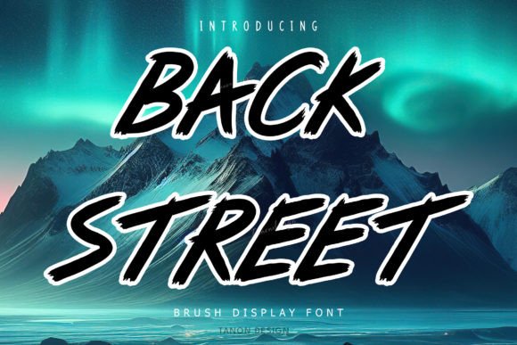 Back Street Font for Handmade Creations