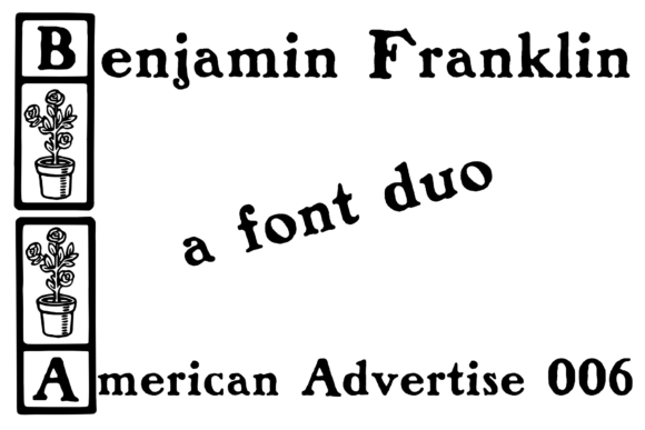 Benjamin Franklin American Advertise 6 Typeface for Web Design