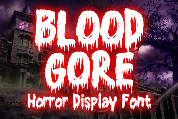 Blood Gore Font for Editorial Design