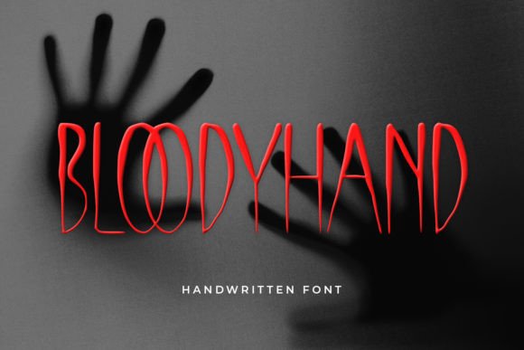 Bloody Hand Font Review for Branding and Design