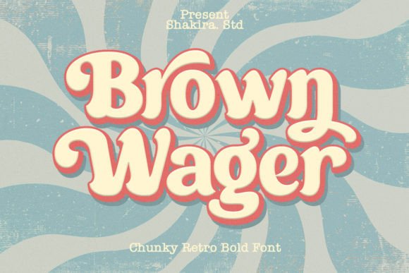 Brown Wager: A Bold Font for Handmade Creations