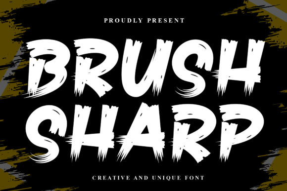 Brush Sharp: A Cool Display Font for Creative Projects