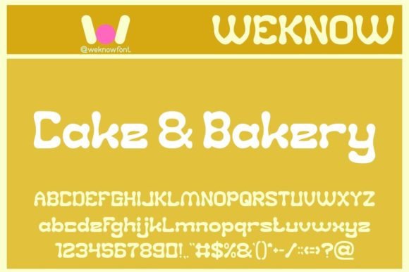 Cake and Bakery Font Review for Branding Projects