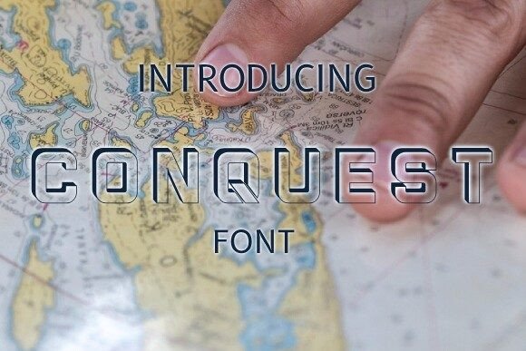 Conquest Font for Editorial Design and Publication Branding
