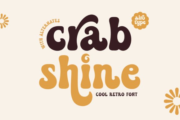 Crab Shine: A Retro-Elegant Display Font for Web Design