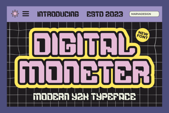 Digital Moneter Font for Modern Campaigns