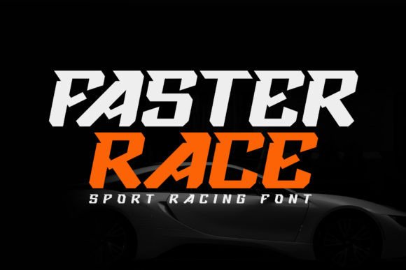 Faster Race Font for Business Branding
