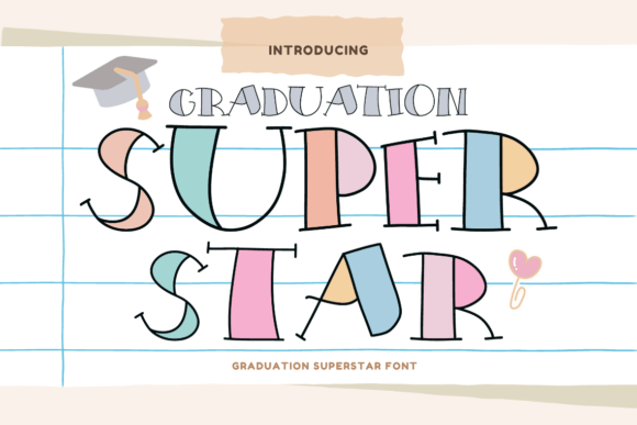 Graduation Superstar Font for Web Design