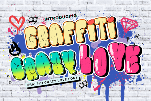 Graffiti Crazy Love Font for Bold Web Design