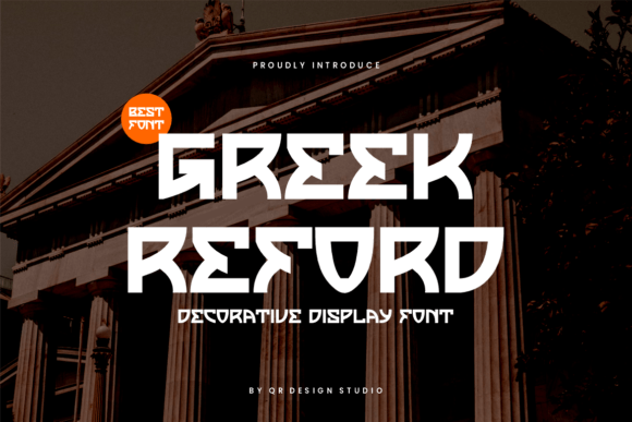 Greek Reford Font for Bold Branding