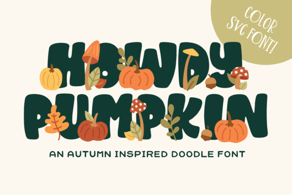 Howdy Pumpkin Font for Autumn-Themed Editorial Design