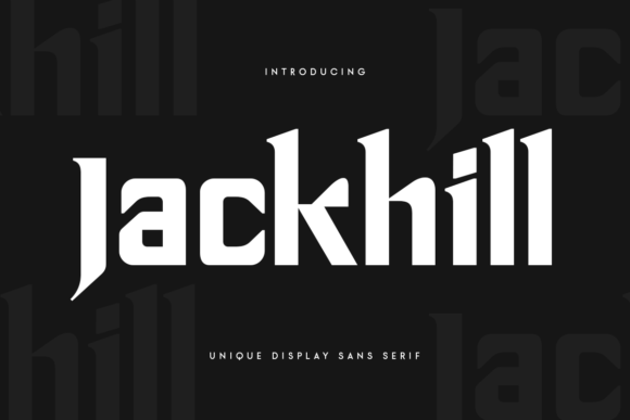 Jackhill: A Cool Display Font for Modern Editorial Design