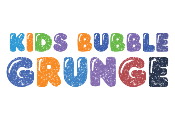 Kids Bubble Grunge Font Review for Branding Projects