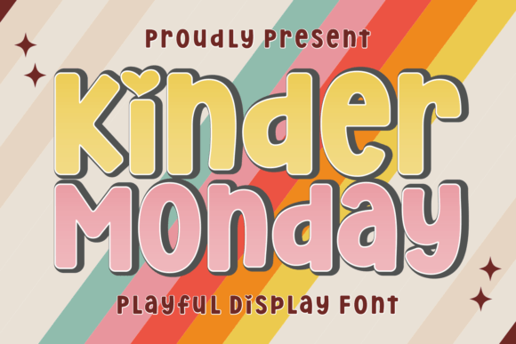 Kinder Monday Font for Handmade Creations