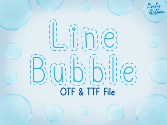 Line Bubble: A Joyful Font for Eye-Catching Campaigns