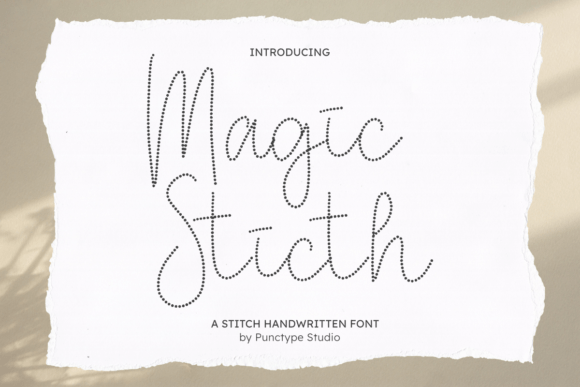 Magic Stitch: A Playful Display Font for Creative Projects