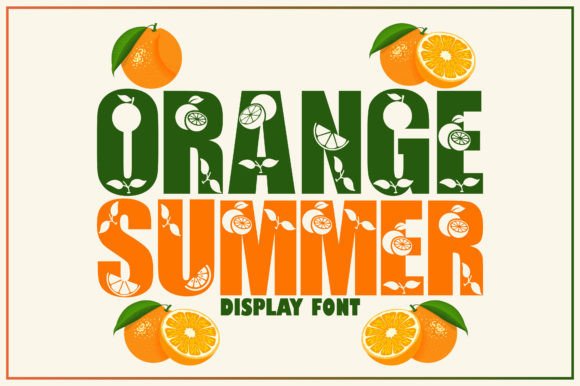 Orange Summer: A Vibrant Display Font for Digital Creativity