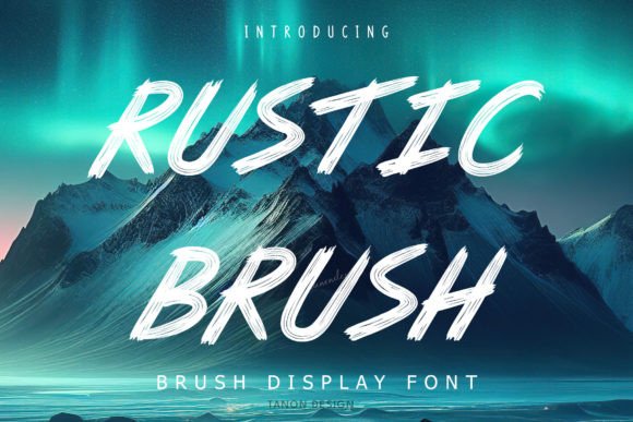 Rustic Brush Font for Editorial Design