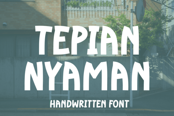 Tepian Nyaman: A Playful Font for Bold Editorial Designs